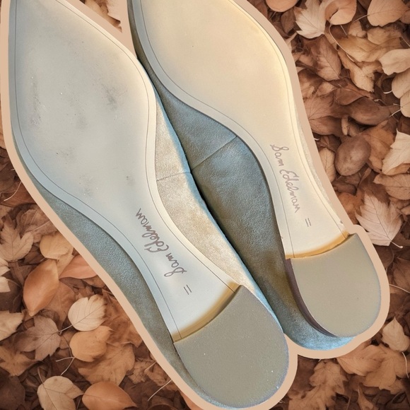 NWT Sam Edelman ‘Sally’ Pointed Toe Flats in “Oatmeal” Suede Leather Size 11 - Picture 15 of 16